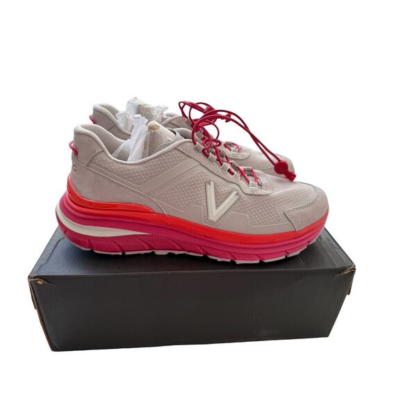 Vionic Walk Max Women Vionic Women\'s Soft Oyster Viva Mag Walk Max Sierra Lace Up Sneaker Size 11